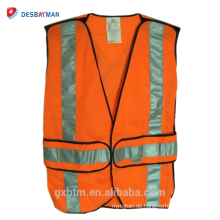 3M High Visibility Fluoreszierende Orange Atmungsaktive Mesh 100% Polyester Reflektierende Bauarbeiten Sicherheitsweste